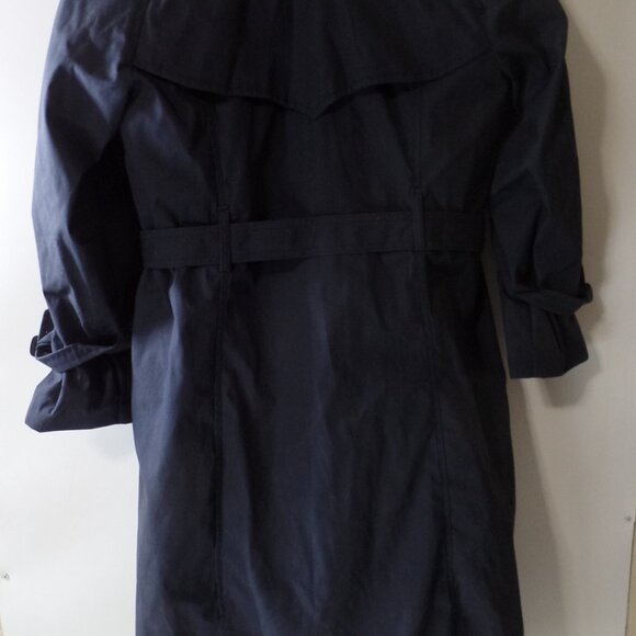 Navy Blue Trench Coat Women's 14S Defense Logistics Defender Collection - Picture 2 of 5